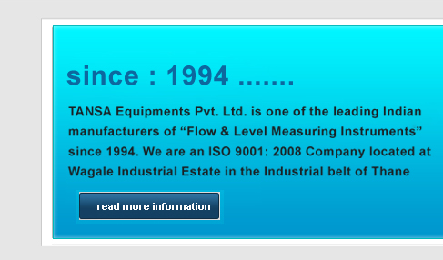 Manufacturers Of Level Indicators, Flow and Level Measuring Instruments, Flow Meters, Level Gauges, Mumbai, India
